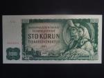 100 Kčs 1961 série X 46, číslovač 2d, vodoznak 14