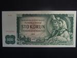 100 Kčs 1961 série X 82, číslovač 2d, vodoznak 14