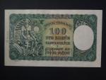 100 Ks 1940 II.vydání, série M 1, 1x perf. SPECIMEN dole