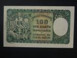 100 Ks 1940 II.vydání, série F 7, 1x perf. SPECIMEN nahoře