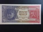20 Kč 1926 série Of, perf. SPECIMEN z líce