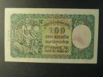 100 Ks 1940 II.vydání, série M 1, 2x perf. SPECIMEN, bankovní vzor