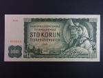 100 Kčs 1961 série X 02, číslovač 1c, vodoznak 13
