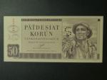 50 Kčs 1950 série B 17, perf. 