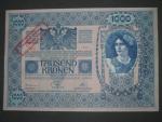 1000 K 2.1.1912 s přetiskem 