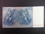 Německo, 100 RM 1935 podtiskové písmeno D, série D, mírové vydání, Ba. D8b