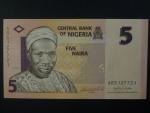 NIGÉRIE, 5 Naira 2006, 7-místný číslovač, BNB. B230b, Pi. 32