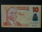 NIGÉRIE, 10 Naira 2011, 6-místný číslovač, BNB. B235g, Pi. 39