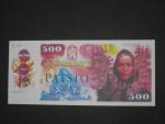 500 Kčs 1990, návrh, oboustranná