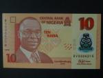 NIGÉRIE, 10 Naira 2015, 7-místný číslovač, BNB. B235j, Pi. 39