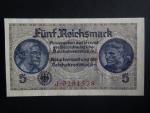 vydání pro obsazené území 1939-45, 5 Reichsmark série J, Ros. ZWK-4a