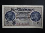 vydání pro obsazené území 1939-45, 5 Reichsmark série S, Ros. ZWK-4a