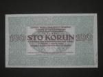 100 K 1919 poukázka království českého, nevydaná, jednostranná