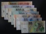 sada bankovek 20 - 5000 Sk 2000 s přítiskem Bi-milénium, všechny sériové čísla končí číslem 