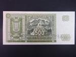 500 Ks 1941 kolkovaná série 7Sy, 2x perf. SPECIMEN dole