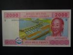 STŘEDOAFRICKÉ STÁTY-KAMERUN, 2000 Francs 2002 U, BNB. B108Ud1, Pi. 208U