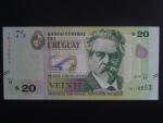 URUGUAY, 20 Pesos uruguayos 2018, BNB. B552b, Pi. 93