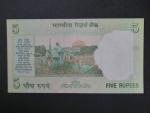 INDIE, 5 Rupees 2011, BNB. B279c, Pi. 94A