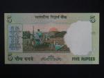 INDIE, 5 Rupees 2001, BNB. B271a1, Pi. 88A