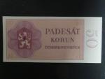 50 Kčs 1962, nevydaná, oboustranná