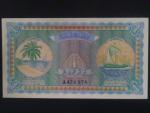 MALEDIVY, 1 Rufiyaa 1947 série A, BNB. B102a, Pi. 2