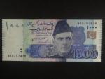PAKISTÁN, 1000 Rupees 2017 série NK, BNB. B238p, Pi. 50i2