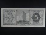 PARAGUAY, 5 Guaranies 1952 číslovač vlevo nahoře, BNB. B811c, Pi. 195b