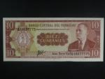 PARAGUAY, 10 Guaranies 1952 varianta podpisu 2, číslovač vlevo nahoře, BNB. B812c