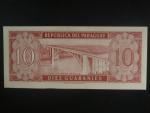 PARAGUAY, 10 Guaranies 1952 varianta podpisu 2, číslovač vlevo nahoře, BNB. B812c