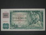 100 Kč 1961 s. B, kolek, Baj. CZ 1a, Pi. 1, nepatrný přehyb