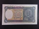 100 Ks 1940 I.vydání, série H 8, 1x perf. SPECIMEN nahoře