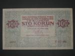 100 Kč 15.4.1919 padělek typ 4, barevná typ určující fotokopie od Dr. Moravce