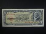 KUBA, 5 Pesos 1960, BNB. B814c, Pi. 91
