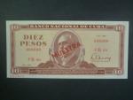 KUBA, 10 Pesos 1984 specimen MUESTRA, BNB. B826hs, Pi. 93