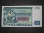 1000 Ks 25.5.1934 s přetiskem, série G, 2x perf. SPECIMEN