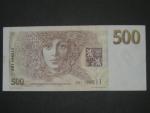 500 Kč 1993 s. Z, Baj. CZ 7a, Pi. 7, škrt perem