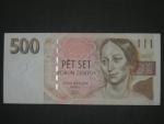 500 Kč 1993 s. Z, Baj. CZ 7a, Pi. 7, škrt perem