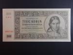 1000 Kčs 1945 série C 07 s perf. 3md nad sebou