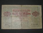 100 Kč 15.4.1919 padělek typ 4, barevná typ určující fotokopie od Dr. Moravce