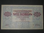 100 Kč 15.4.1919 padělek typ 7 Meszaros, barevná typ určující fotokopie od Dr. Moravce