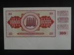 100 Dinara 1978 schvalovací tisk s okrajem, raz. + podpis, BNB. B412d, Pi. 90a