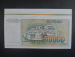 50000 Dinara 1988 anulát, schvalovací tisk s okrajem, raz + podpis, BNB. B427as1, Pi. 96