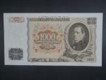 1000 Kč 1934 série L, 1x perf. SPECIMEN