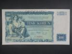 1000 Kč 1934 série F, 1x perf. SPECIMEN