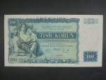 1000 Kč 1934 série J, 1x perf. SPECIMEN