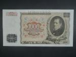 1000 Kč 1934 série J, 1x perf. SPECIMEN