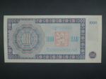 1000 Kčs 1945 série B 08, perf. 