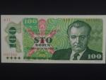 100 Kčs 1989 série A 17