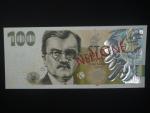 100 Kč 2022 série IM 06 s červeným přetiskem NEPLATNÉN na A, nevydaná pamětní 100 Kč s portrétem Karla Engliše s velkým hologramem orlice, Ba. CZ 31Ns