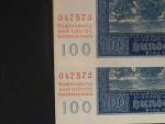100 K 1940 série 01 G, II. vydání - dvě čísla po sobě